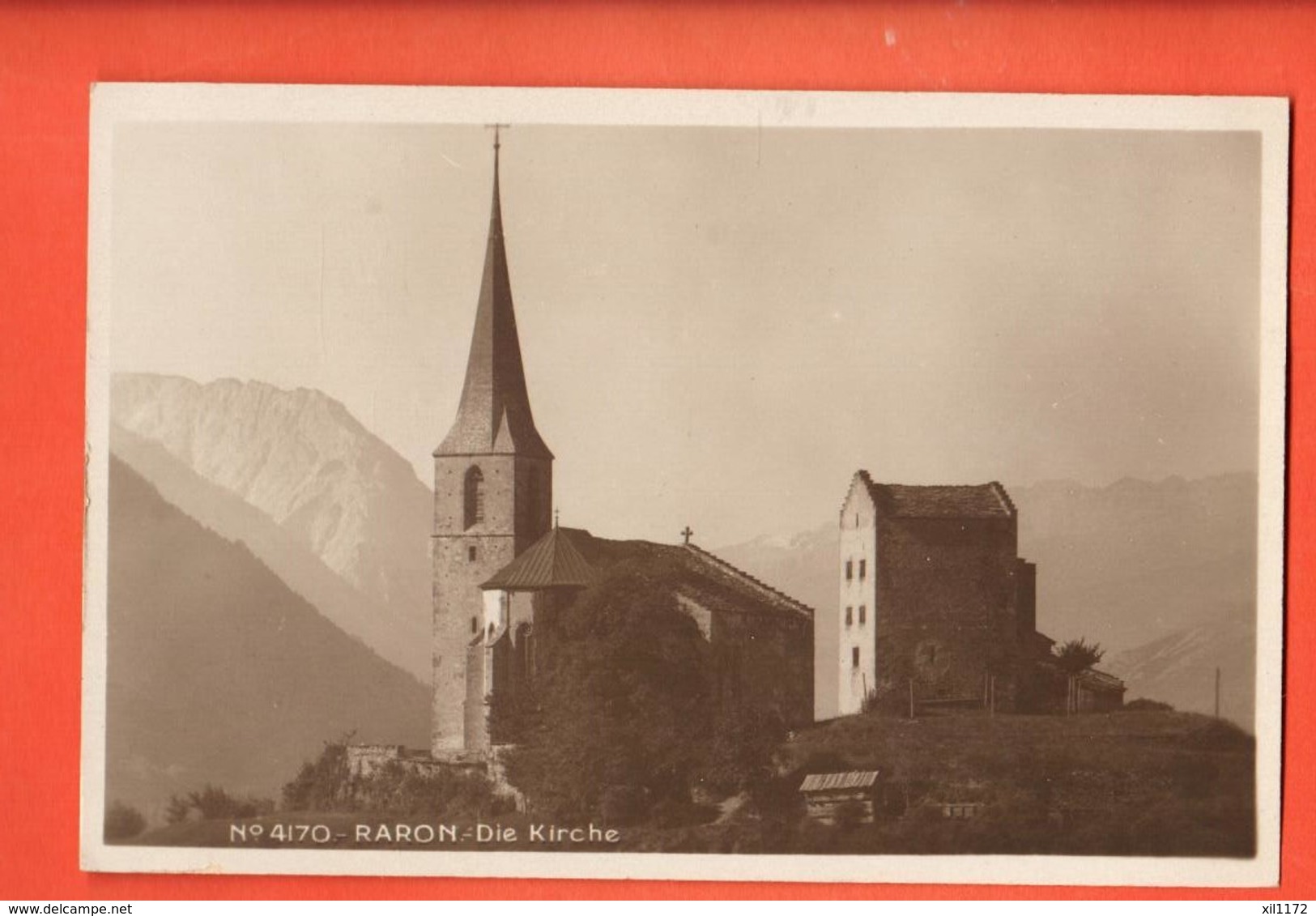 ZAH-10 Raron Rarogne Die Kirche  .  Chapallaz 4170 Nicht Gelaufen - Rarogne