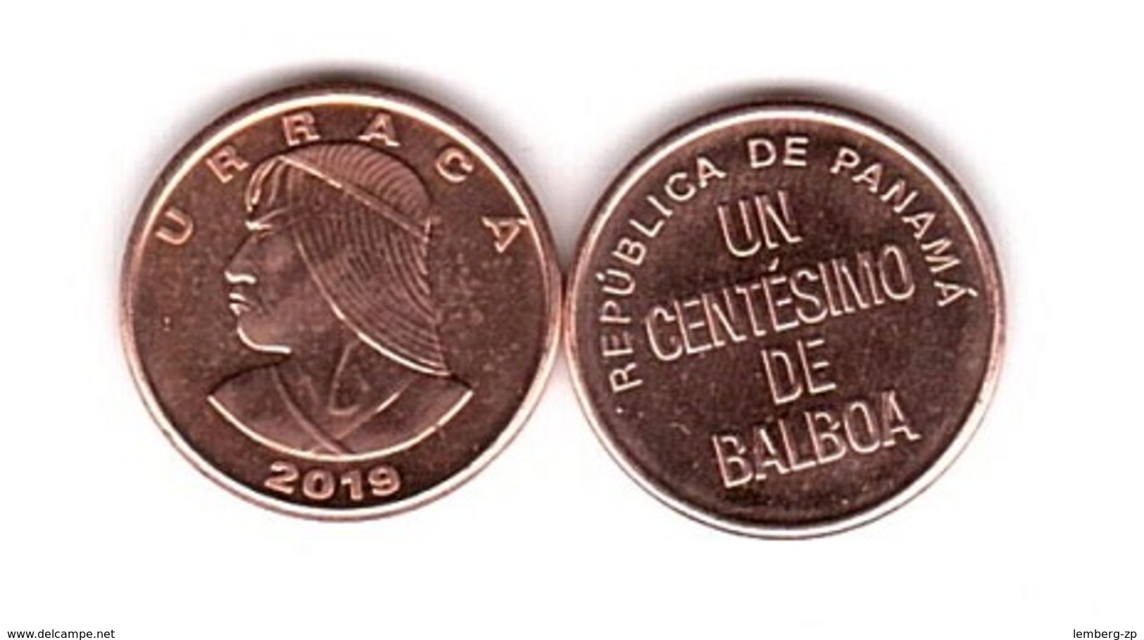 Panama - 1 Centesimo 2019 UNC Lemberg-Zp - Panama