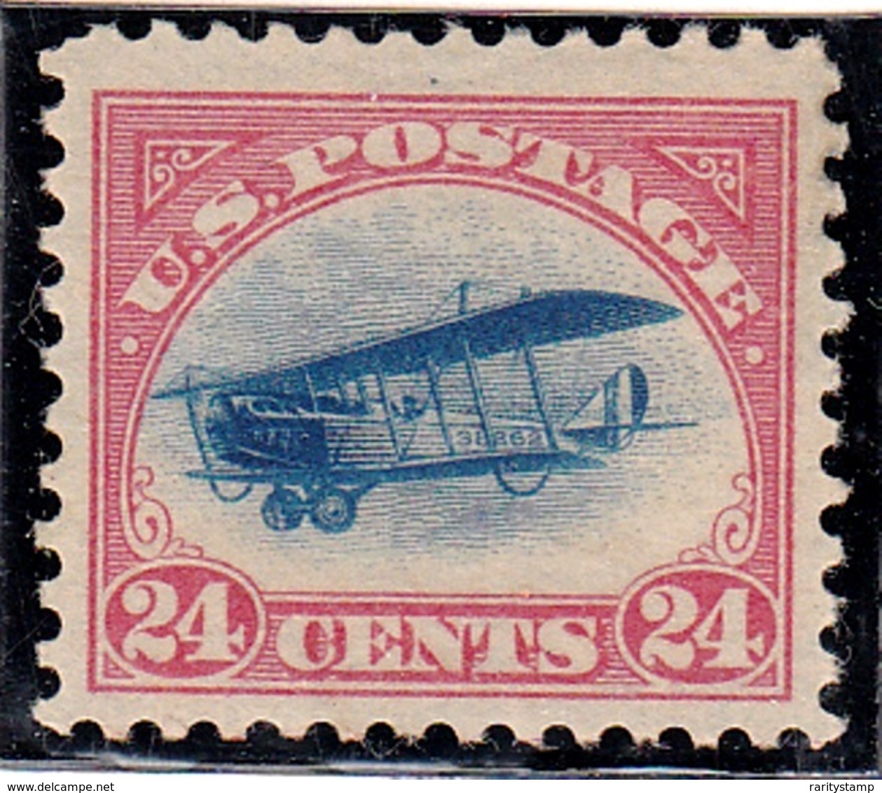 STATI UNITI 1918 24C  AEREO CURTISS-JENNY  CATALOGO UNIFICATO N.3 SCOTT # C3  MNH XF OG - 1b. 1918-1940 Nuevos