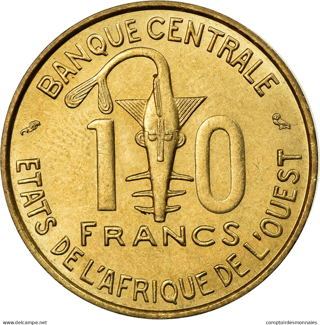 Monnaie, West African States, 10 Francs, 1964, Paris, SUP, Aluminum-Bronze, KM:1 - Côte-d'Ivoire