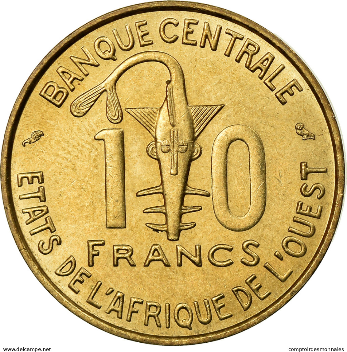 Monnaie, West African States, 10 Francs, 1964, Paris, SUP, Aluminum-Bronze, KM:1 - Ivory Coast