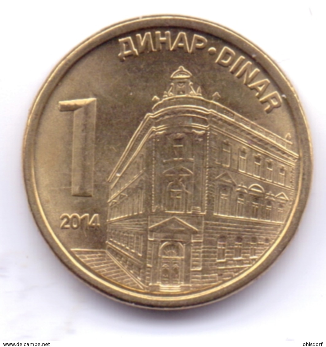 SERBIA 2014: 1 Dinar, KM 54 - Serbia