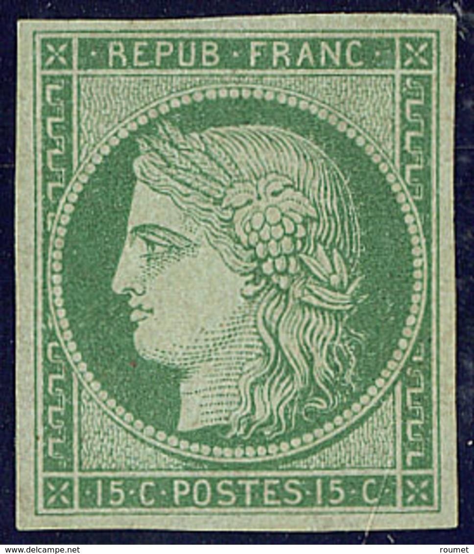 (*) No 2a, Vert Clair, Jolie Pièce. - RR (cote Maury) - 1849-1850 Cérès