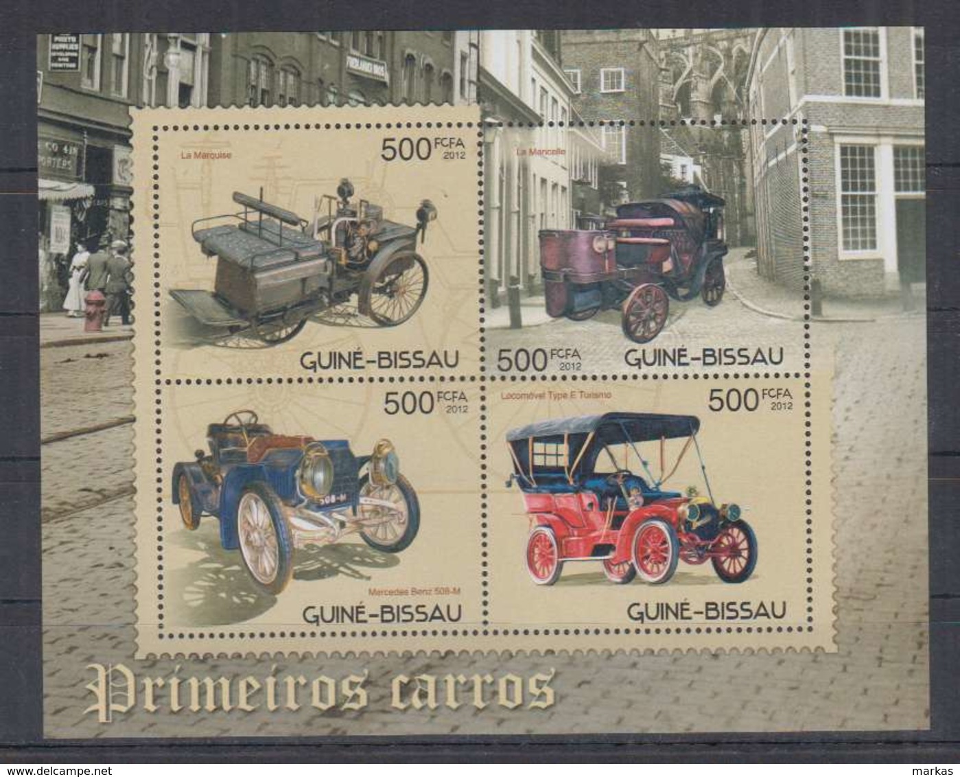 J975. Guine-Bissau - MNH - 2012 - Transport - Cars - Retro Cars - Automobili