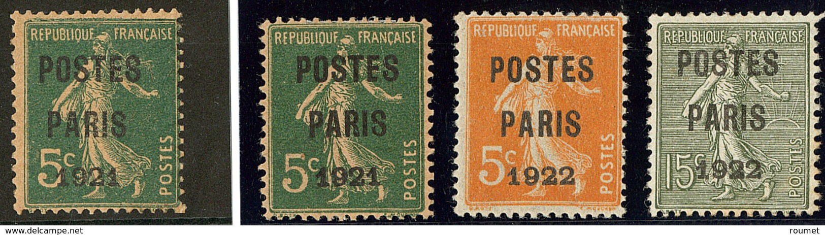 * Postes Paris. Nos 26c (2), 30, 31 (qqs Dents Jaunies). - TB - 1893-1947