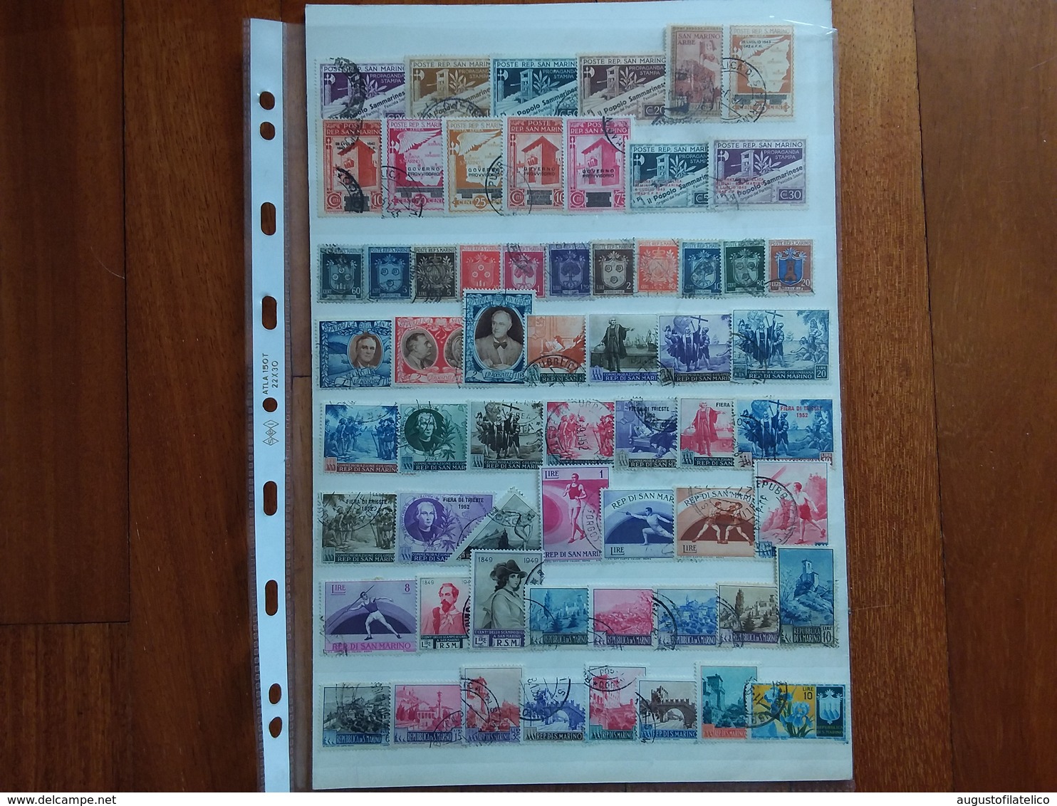 SAN MARINO - Lotto 100 Francobolli Differenti Anni '40/'60 Timbrati + Spese Postali - Used Stamps