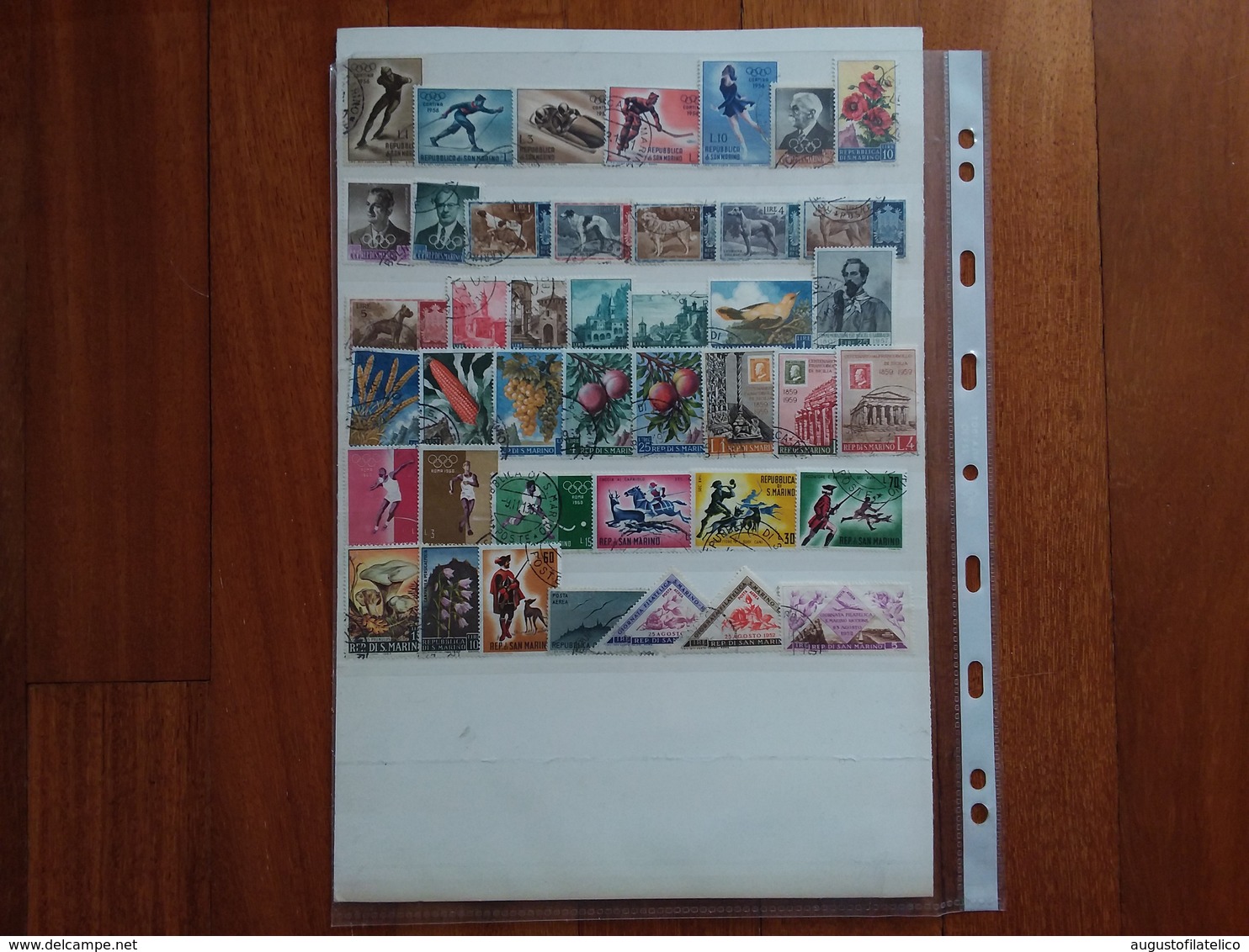 SAN MARINO - Lotto 100 Francobolli Differenti Anni '40/'60 Timbrati + Spese Postali - Used Stamps