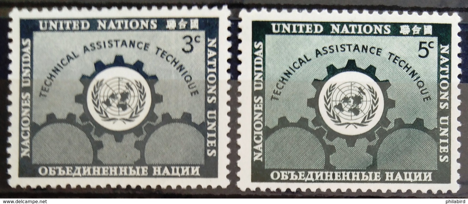 NATIONS-UNIS  NEW YORK                   N° 19/20                      NEUF* - Unused Stamps