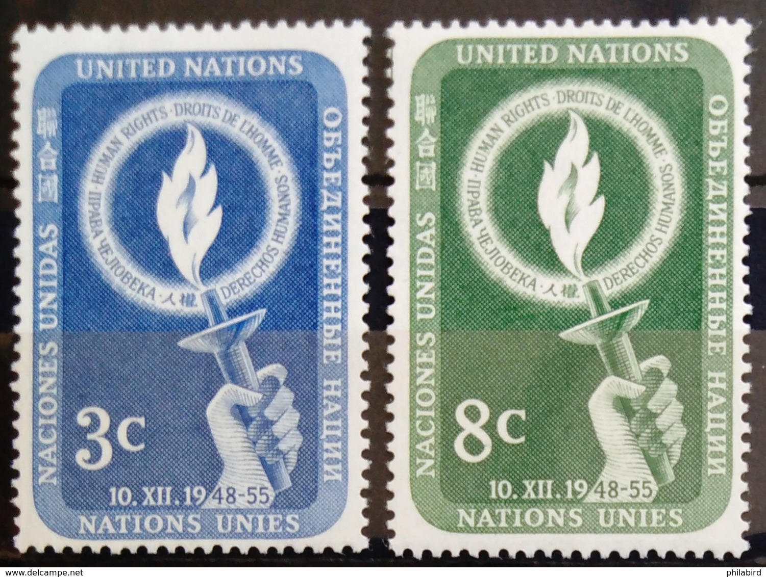NATIONS-UNIS  NEW YORK                   N° 38/39                      NEUF* - Unused Stamps