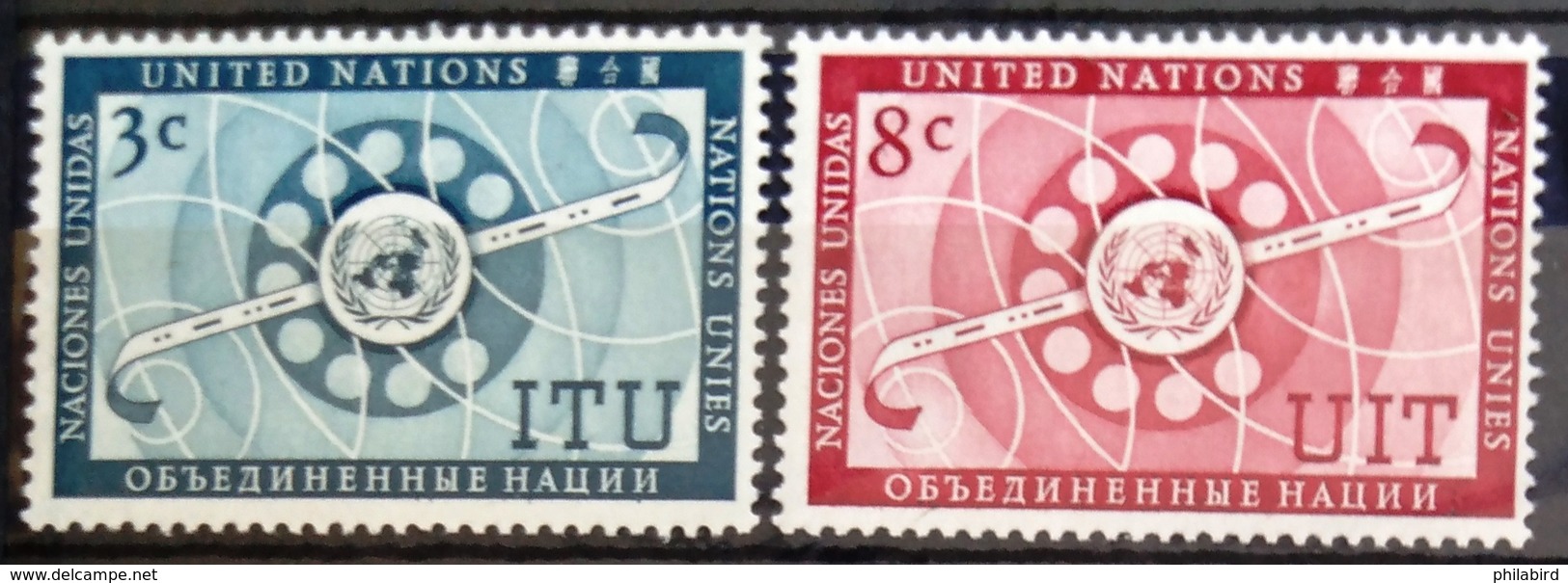 NATIONS-UNIS  NEW YORK                   N° 40/41                      NEUF* - Unused Stamps