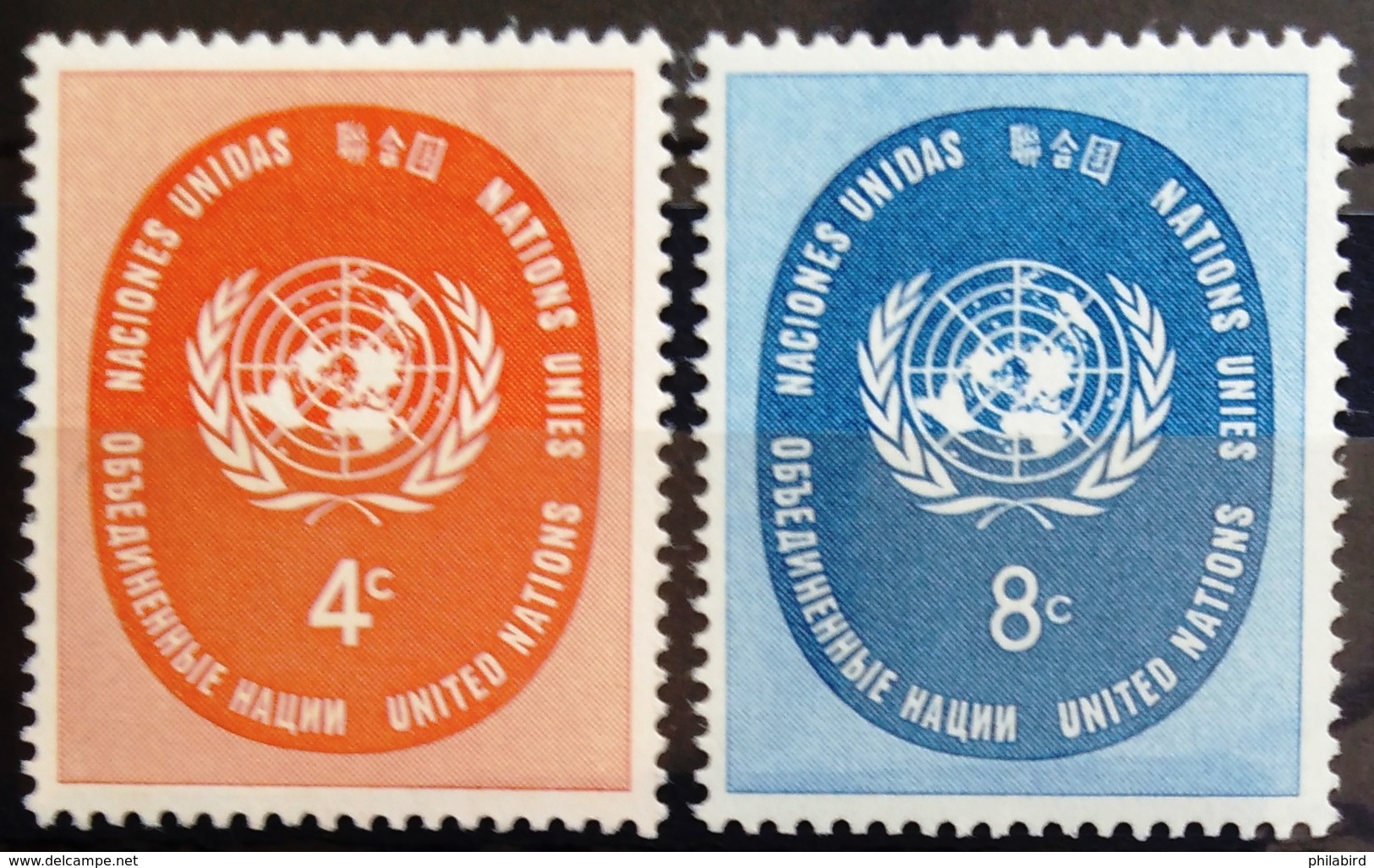 NATIONS-UNIS  NEW YORK                   N° 60/61                      NEUF** - Nuevos