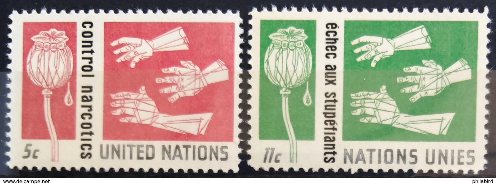 NATIONS-UNIS  NEW YORK                   N° 127/128                      NEUF** - Unused Stamps