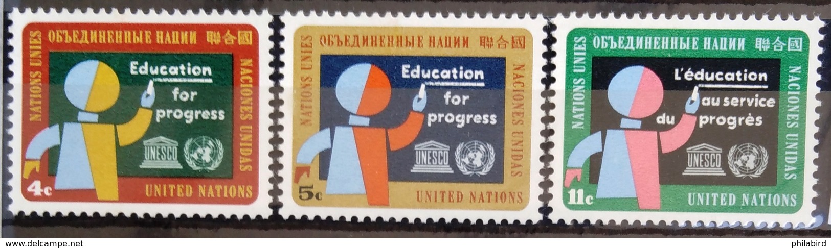 NATIONS-UNIS  NEW YORK                   N° 130/132                      NEUF** - Unused Stamps