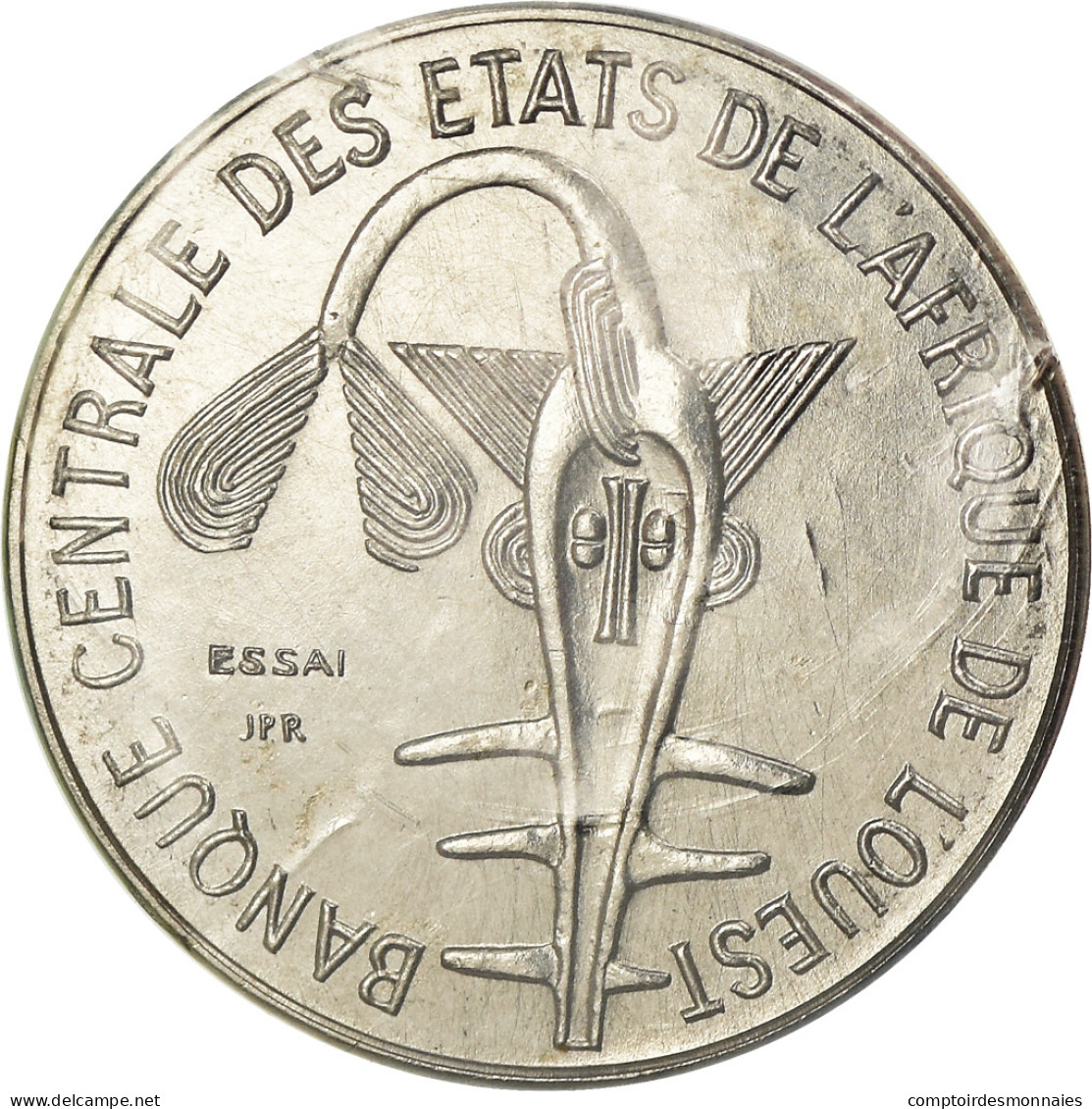 Monnaie, États De L'Afrique Centrale, Franc, 1976, Paris, ESSAI, FDC, Iron - Côte-d'Ivoire