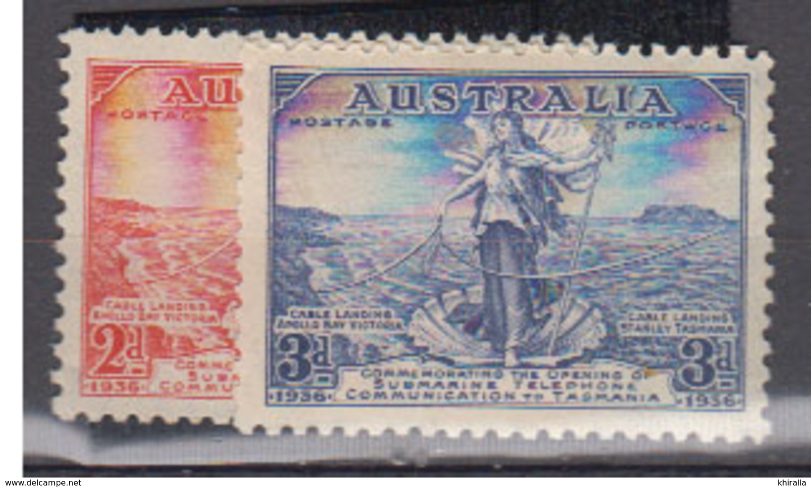 AUSTRALIE    1936               N °     105 / 106          COTE      7 € 50           ( Q 273 ) - Mint Stamps