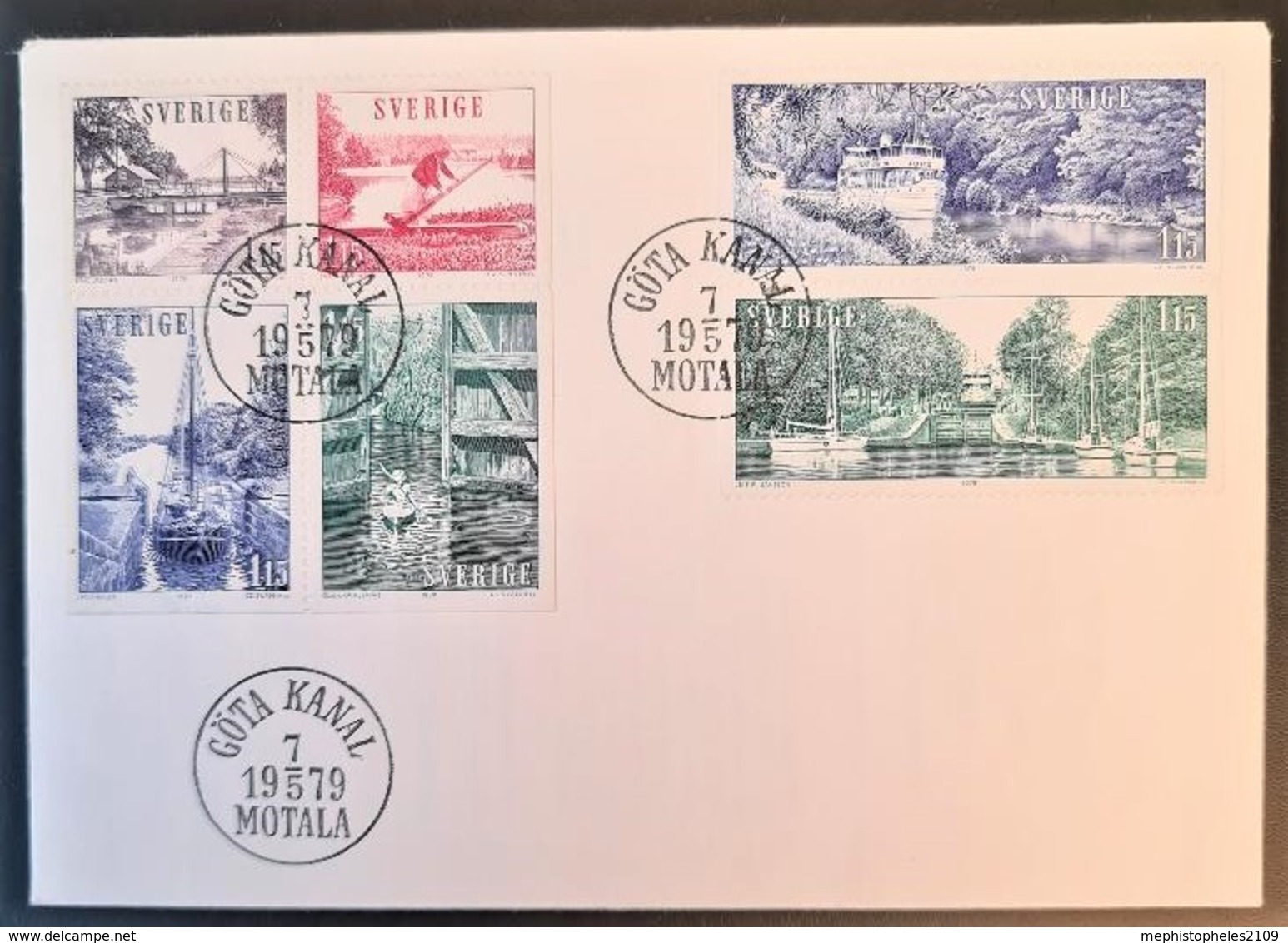 SWEDEN 1979 - FDC - Mi 1005-1070 Göta Kanal - FDC