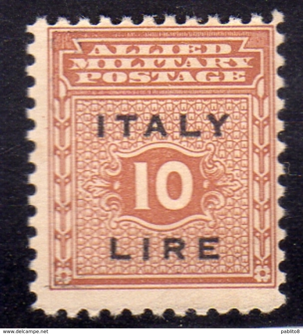 OCCUPAZIONE ANGLO-AMERICANA SICILIA 1943 LIRE 10 MNH - Occ. Anglo-américaine: Sicile