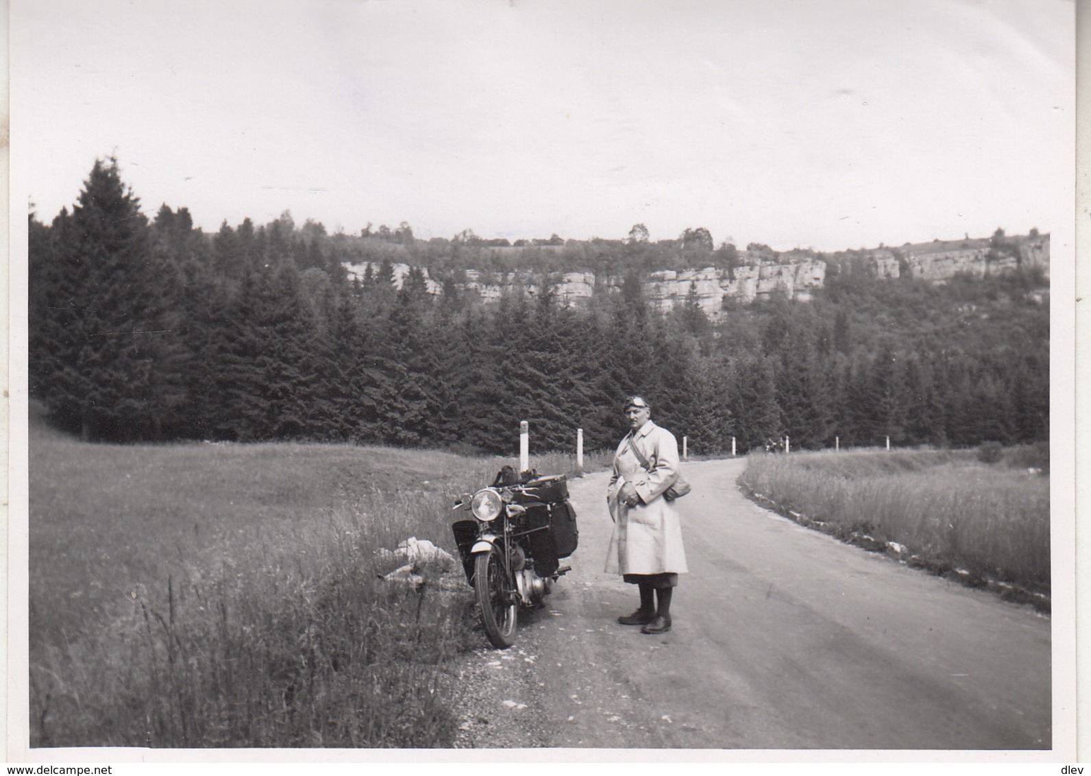 Moto On The Faucille Pass On Way To Chamonix - Photo 8.5 X 11 Cm - Ciclismo