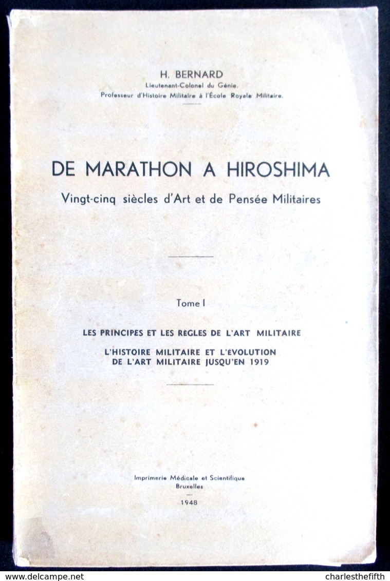 TRES RARE ! * DE MARATHON A HIROSHIMA COMPLET TOME I-II-III - + 42 PLANCHES - CHAMPS DE BATAILLES 1914-18 -- 1940-45 Etc - Historical Documents