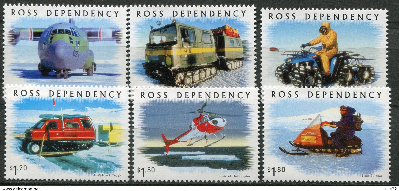 Ross Dependency Antarctica Mi# 66-71 Postfrisch/MNH - Transport - Unused Stamps