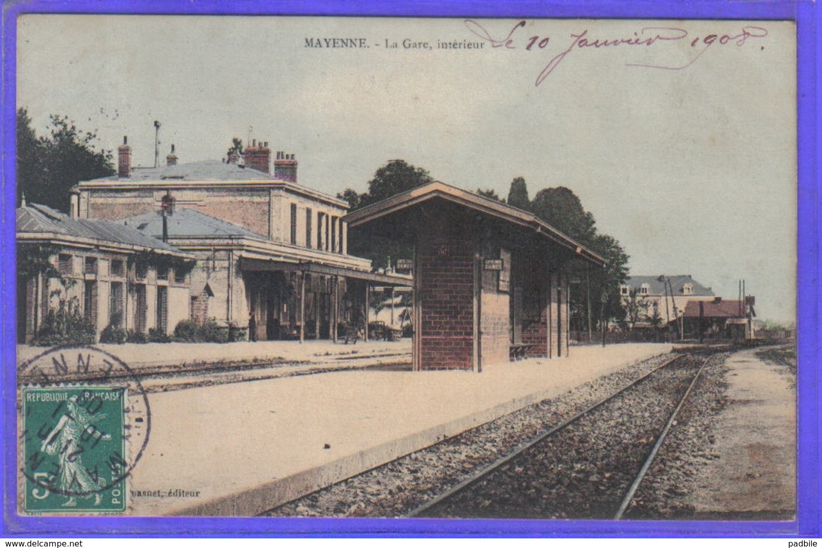 Carte Postale  53. Mayenne  La Gare  Intérieur Très Beau Plan - Mayenne