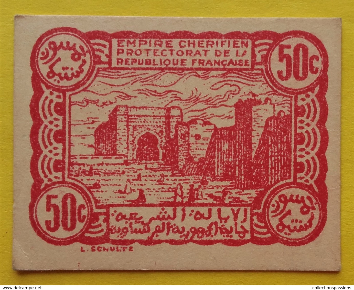 BILLET DU MAROC - 50 Centimes 6 Avril 1944 - - Marokko