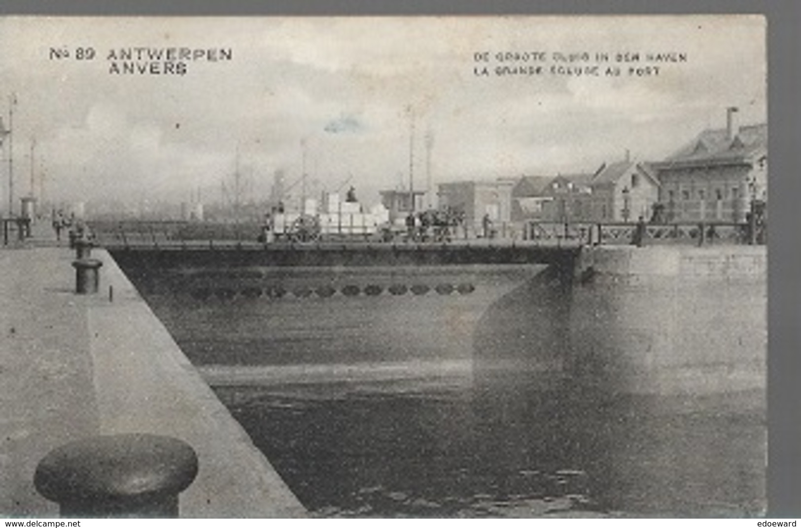 PK/1/  ANTWERPEN   GROTE SLUIS IN DE HAVEN    1913 - Autres & Non Classés