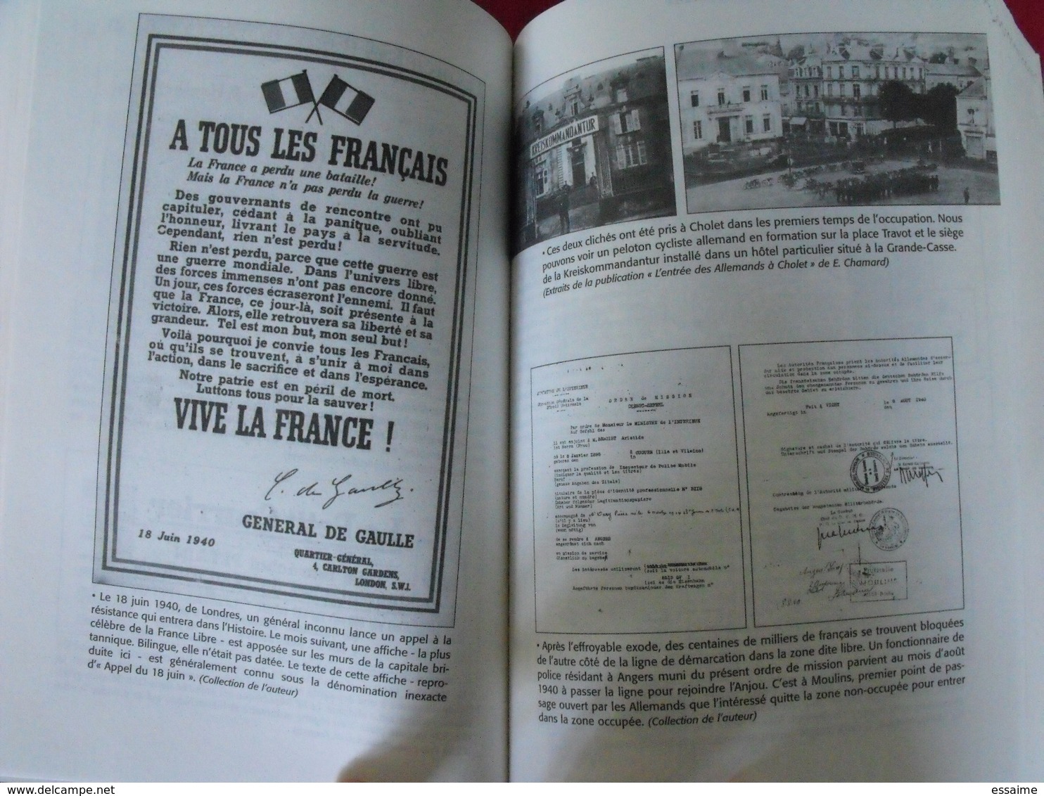 le temps des restrictions. La vie des Angevins sous l'occupation. Raymond Marchand. Cheminements 2000.