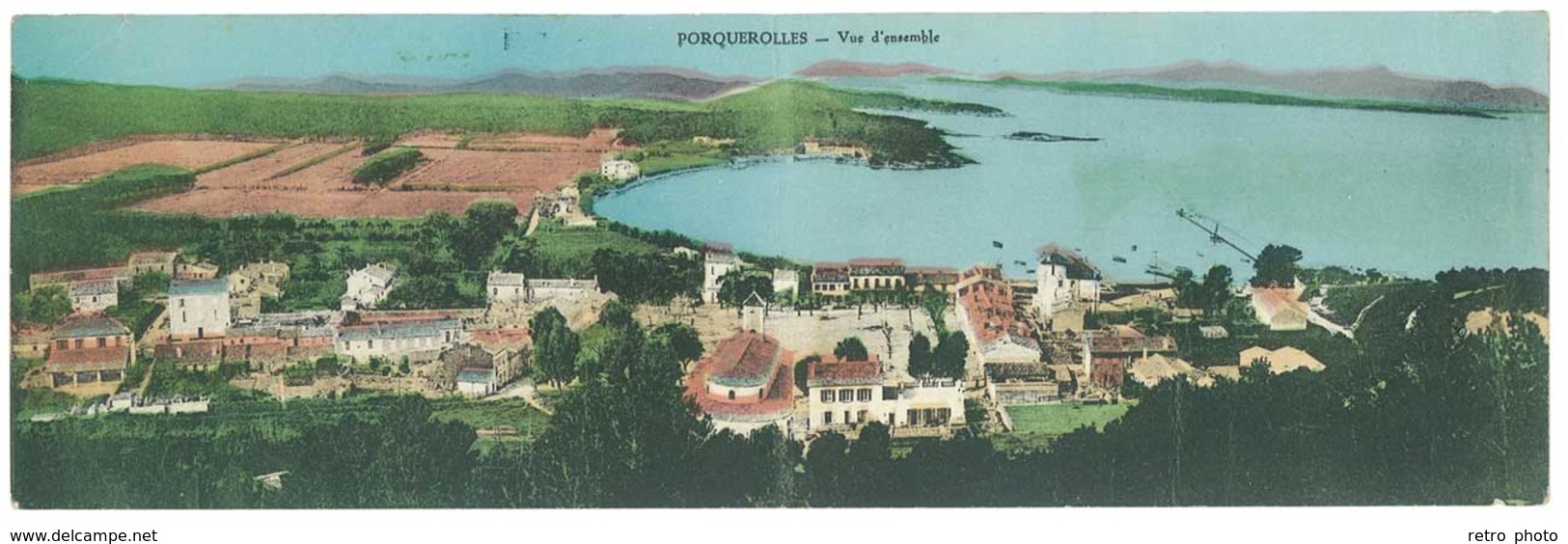 Cpa Var - Porquerolles - Vue D'ensemble ( Carte Dépliante ) - Porquerolles