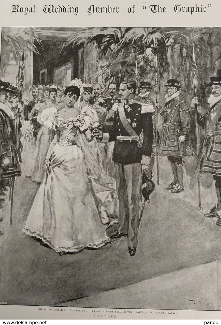 THE GRAPHIC NEWSPAPER JULY 29, 1896. ROYAL WEDDING NUMBER. CHARLES OF DENMARK. PRINCESS MAUD - Autres & Non Classés