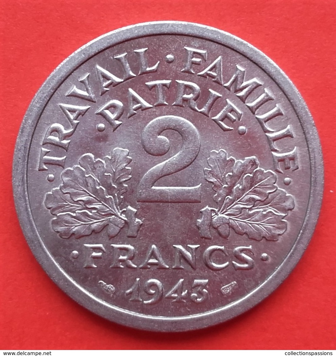 2 Francs Francisque - 1943 - - 2 Francs