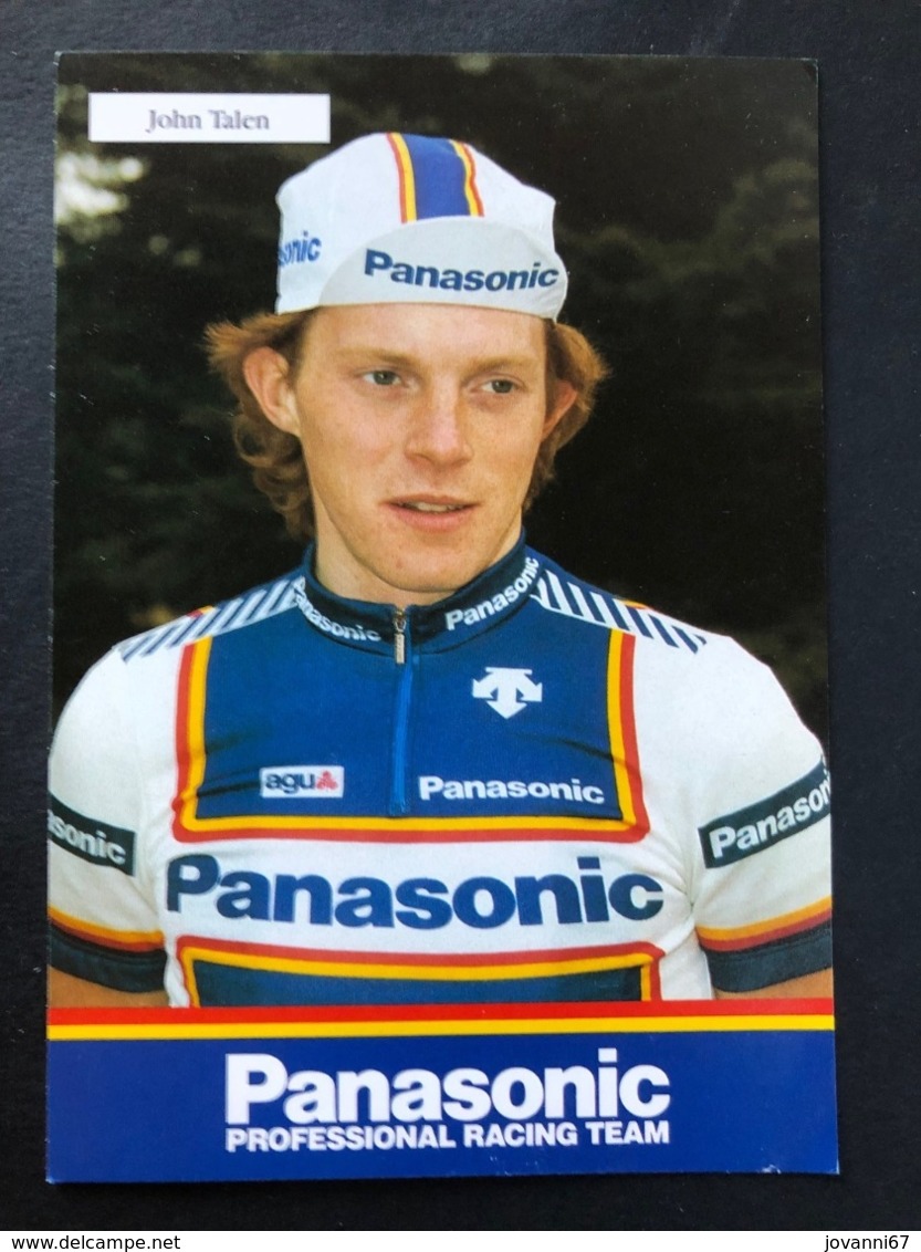 John Talen - Panasonic 1987 - Carte / Card - Cyclists - Cyclisme - Ciclismo -wielrennen - Cyclisme