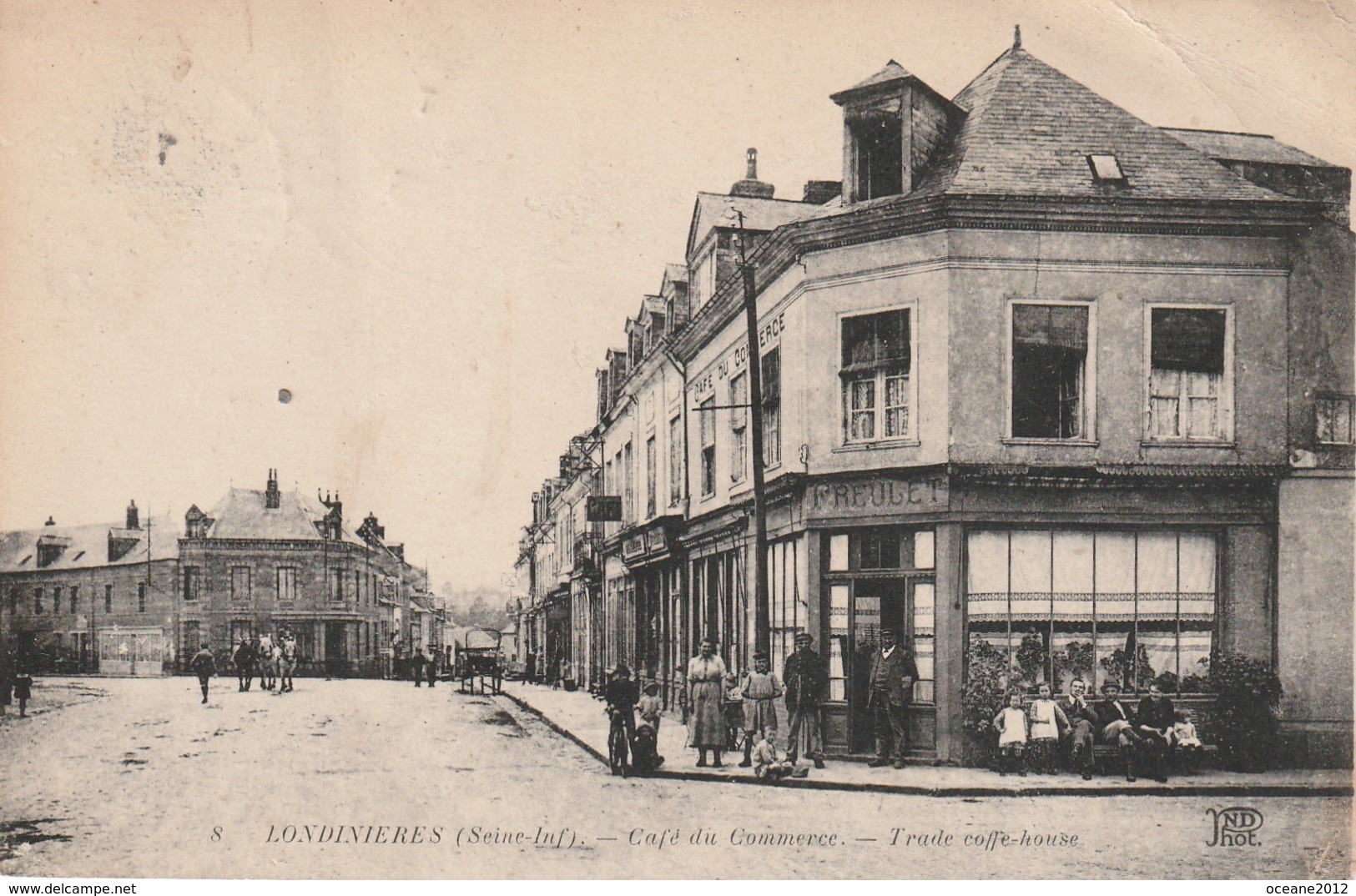 76 Londinieres. Café Du Commerce - Londinières