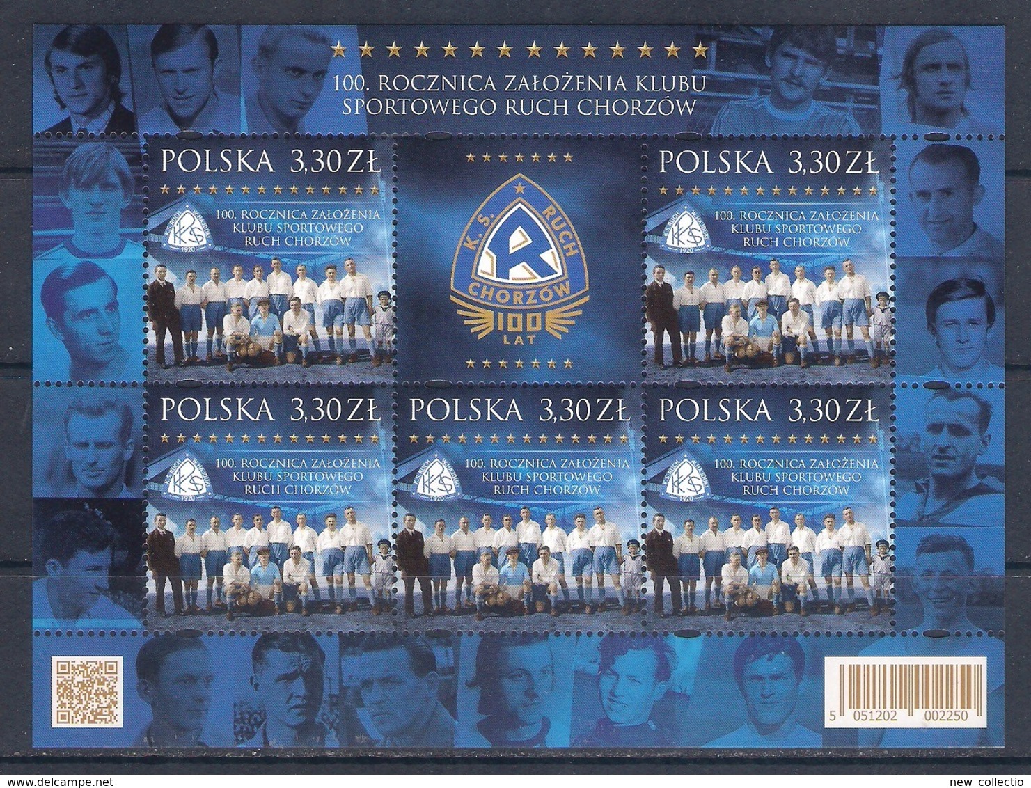 Polonia • Poland (2020) Football: 100th Anniversary Of Ruch Chorzów Sports - Full Sheet (MNH) - Neufs