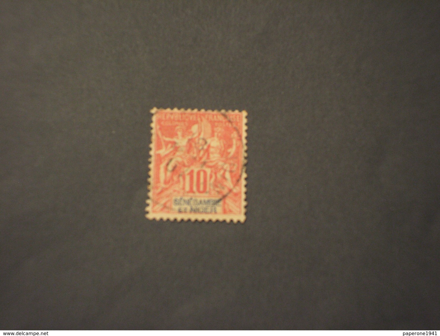 SENEGAL NIGER - 1903 ALLEGORIA  10 C. - TIMBRATO/USED - Gebraucht