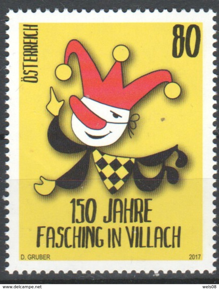 Österreich 2017: "Fasching In Villach" Postfrisch (siehe Foto/Scan) - Ungebraucht