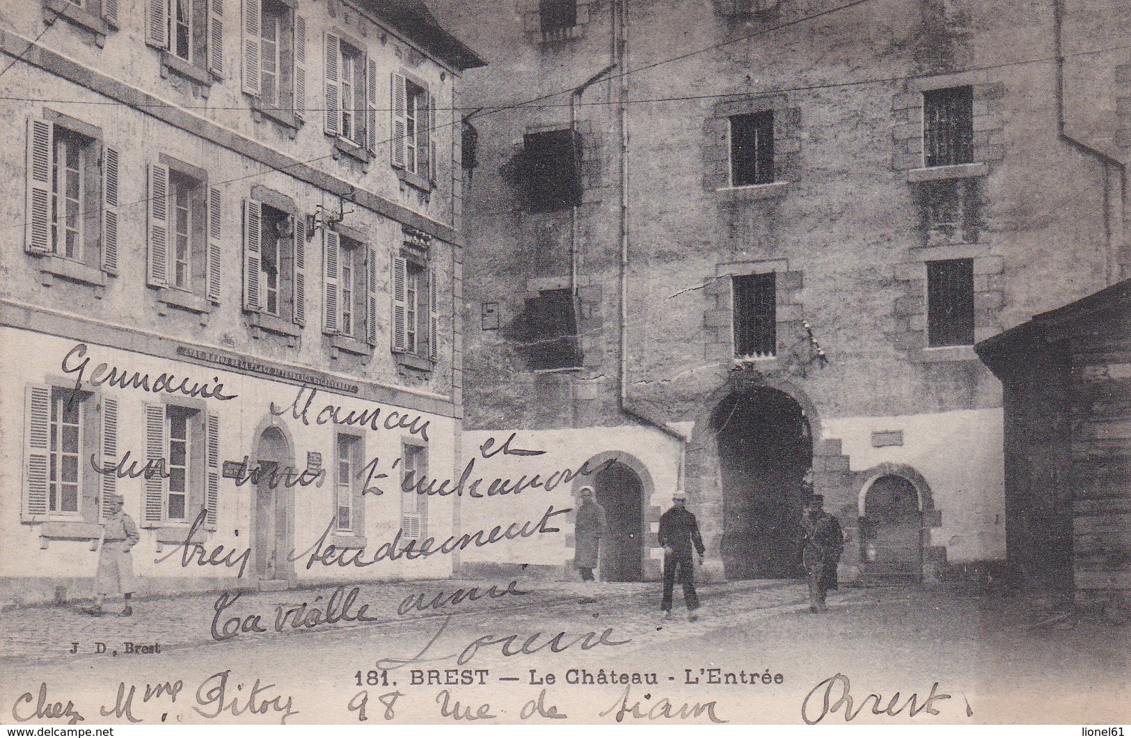 BREST : (29) Le Château. L'Ebtrée - Brest