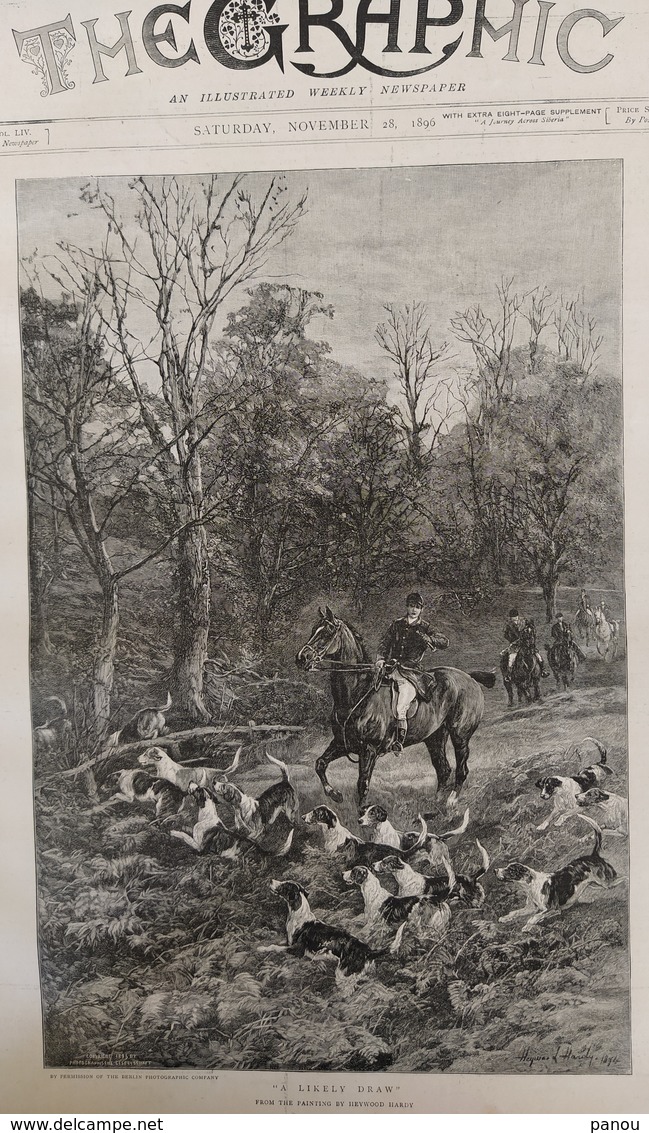 THE GRAPHIC NEWSPAPER 1409. NOVEMBER 28, 1896. TURKISH PRISON, TURKEY. A JOURNEY ACROSS SIBERIA. CEYLON - Autres & Non Classés