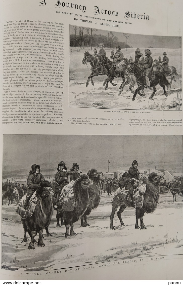 THE GRAPHIC NEWSPAPER 1409. NOVEMBER 28, 1896. TURKISH PRISON, TURKEY. A JOURNEY ACROSS SIBERIA. CEYLON - Autres & Non Classés