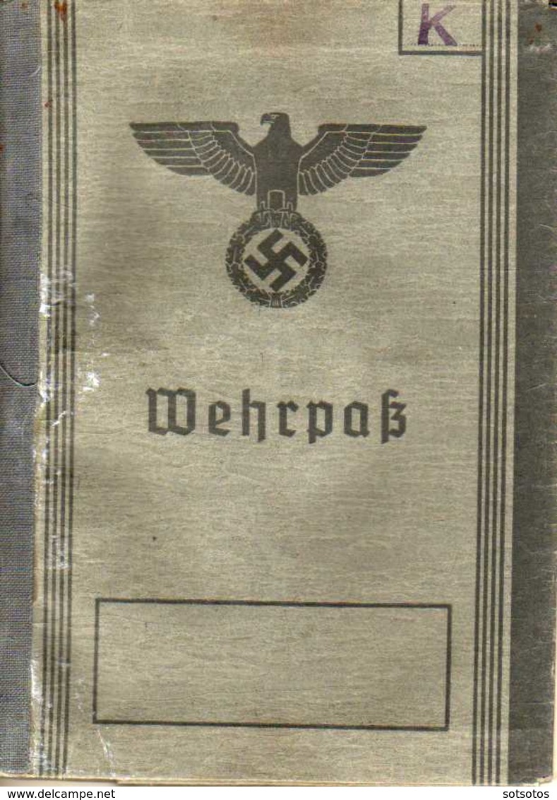 Military Leaflet Of A Wermacht's Soldier Who Served In Balkans At 1941: Rumania, Bulgaria, Greece (Thessaloniki, Thessal - 5. Guerre Mondiali