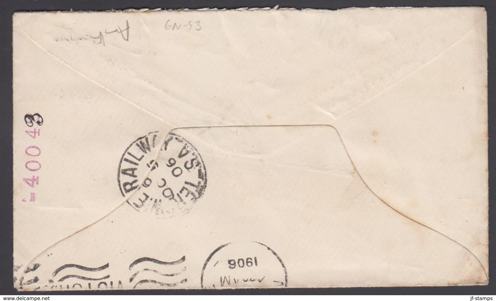1906. SOUTH AUSTRALIA AUSTRALIA  TWO PENCE VICTORIA To Melbourne OCT - 8 1906. (MICHEL 81) - JF304912 - Covers & Documents