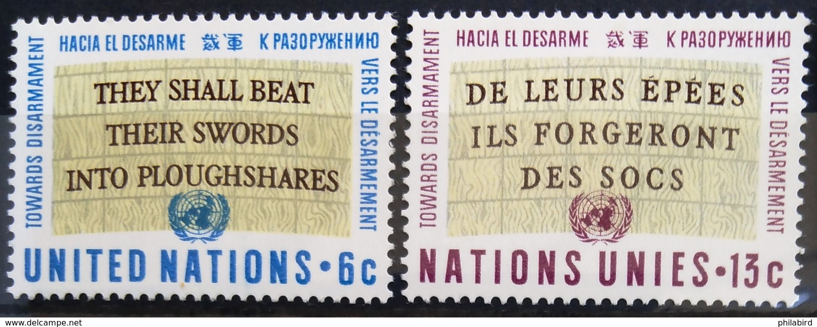 NATIONS-UNIS  NEW YORK                   N° 172/173                      NEUF** - Unused Stamps