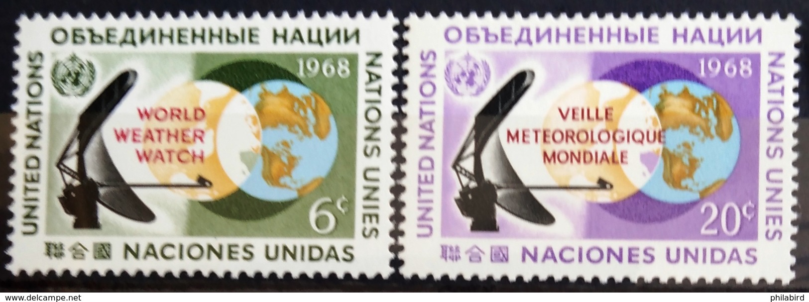 NATIONS-UNIS  NEW YORK                   N° 182/183                      NEUF** - Unused Stamps