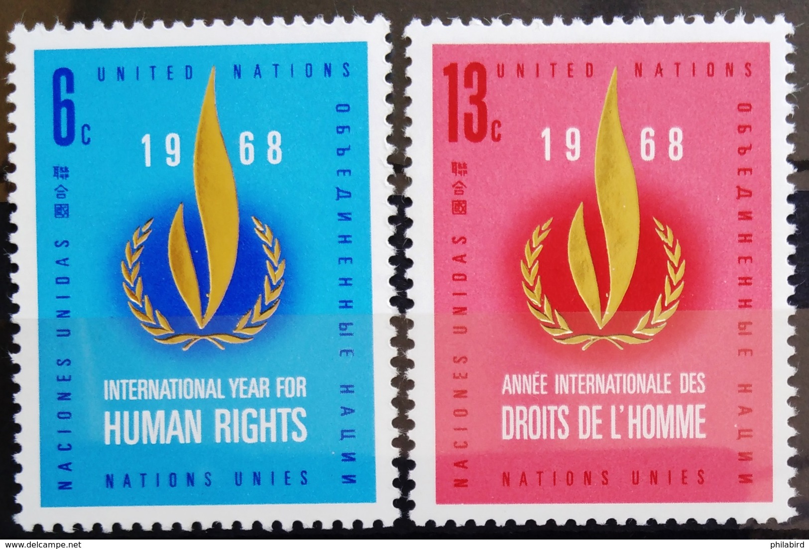 NATIONS-UNIS  NEW YORK                   N° 184/185                      NEUF** - Unused Stamps