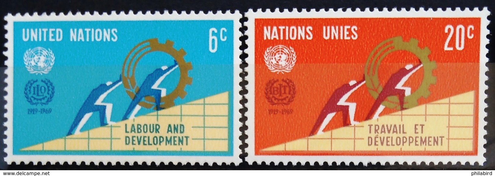 NATIONS-UNIS  NEW YORK                   N° 193/194                      NEUF** - Unused Stamps