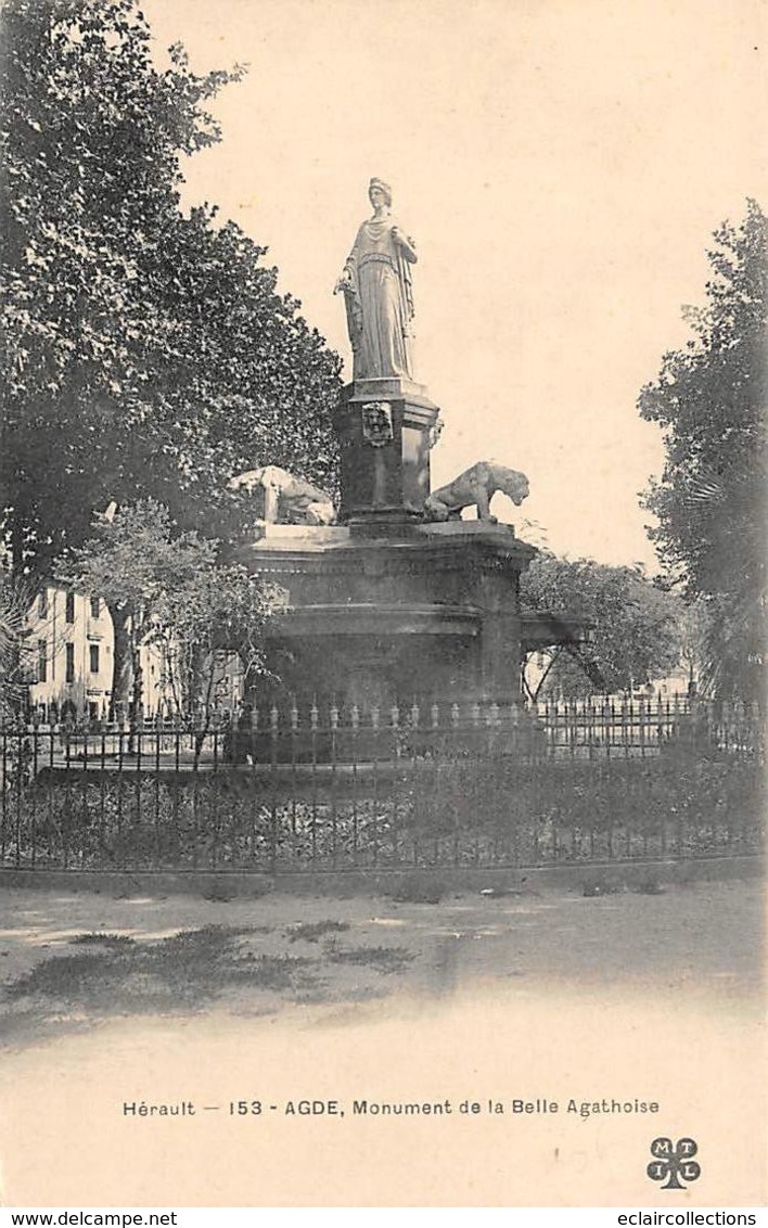 Agde                34           Monument De La Belle Agathoise          (Voir Scan) - Agde