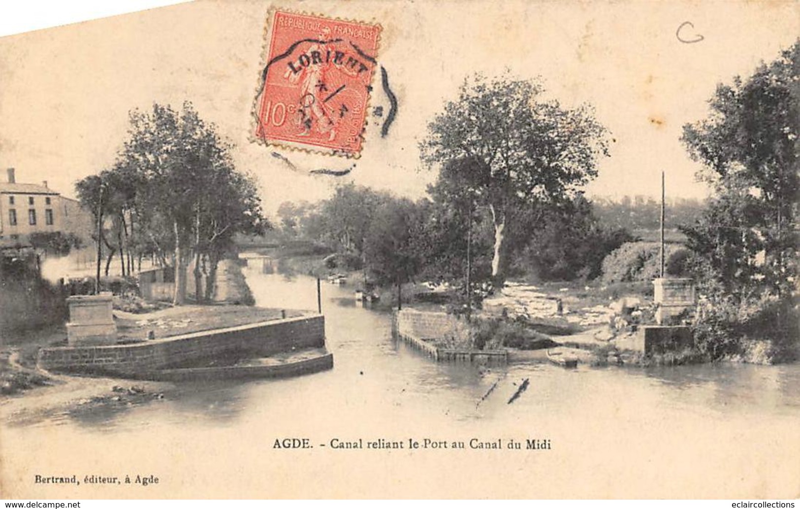 Agde                34               Canal Reliant Le Port Au Canal Du Midi     (Voir Scan) - Agde