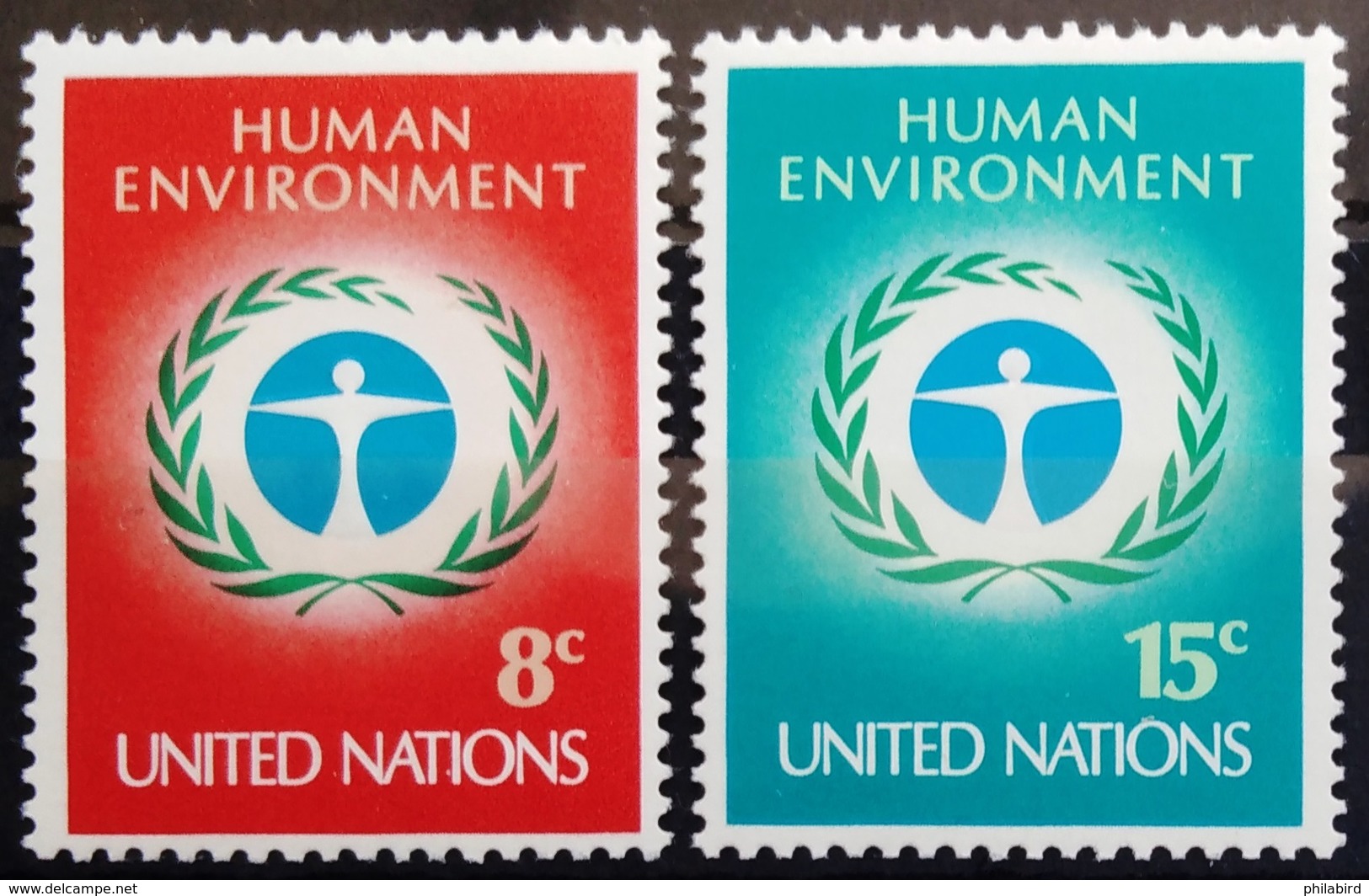 NATIONS-UNIS  NEW YORK                   N° 222/223                      NEUF** - Unused Stamps