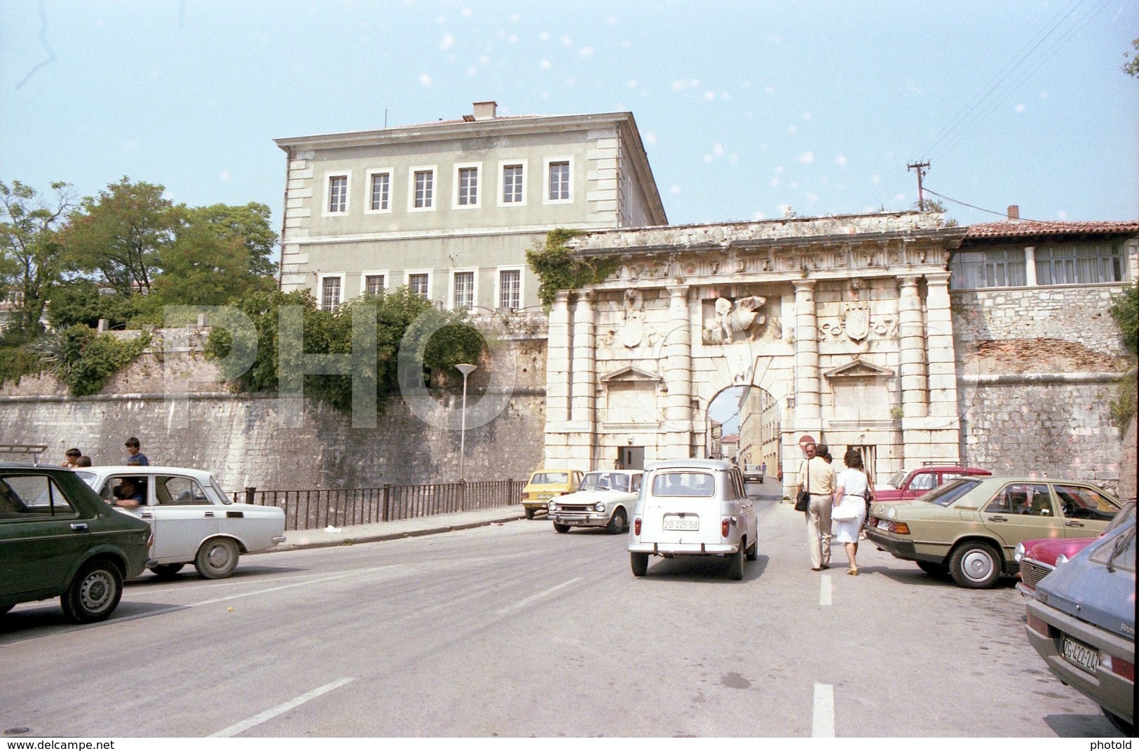 80s SIMCA 1500 CAR ZARAGOZA COCHES ESPANA SPAIN 35mm ORIGINAL NEGATIVE Not PHOTO No FOTO - Altri & Non Classificati