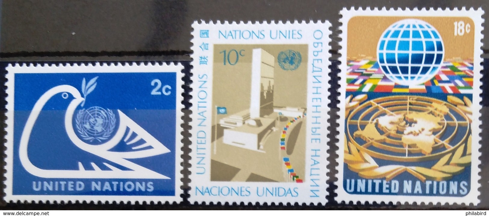 NATIONS-UNIS  NEW YORK                   N° 242/244                     NEUF** - Nuovi